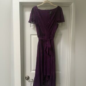 DKNY Deep Purple Midi Dress